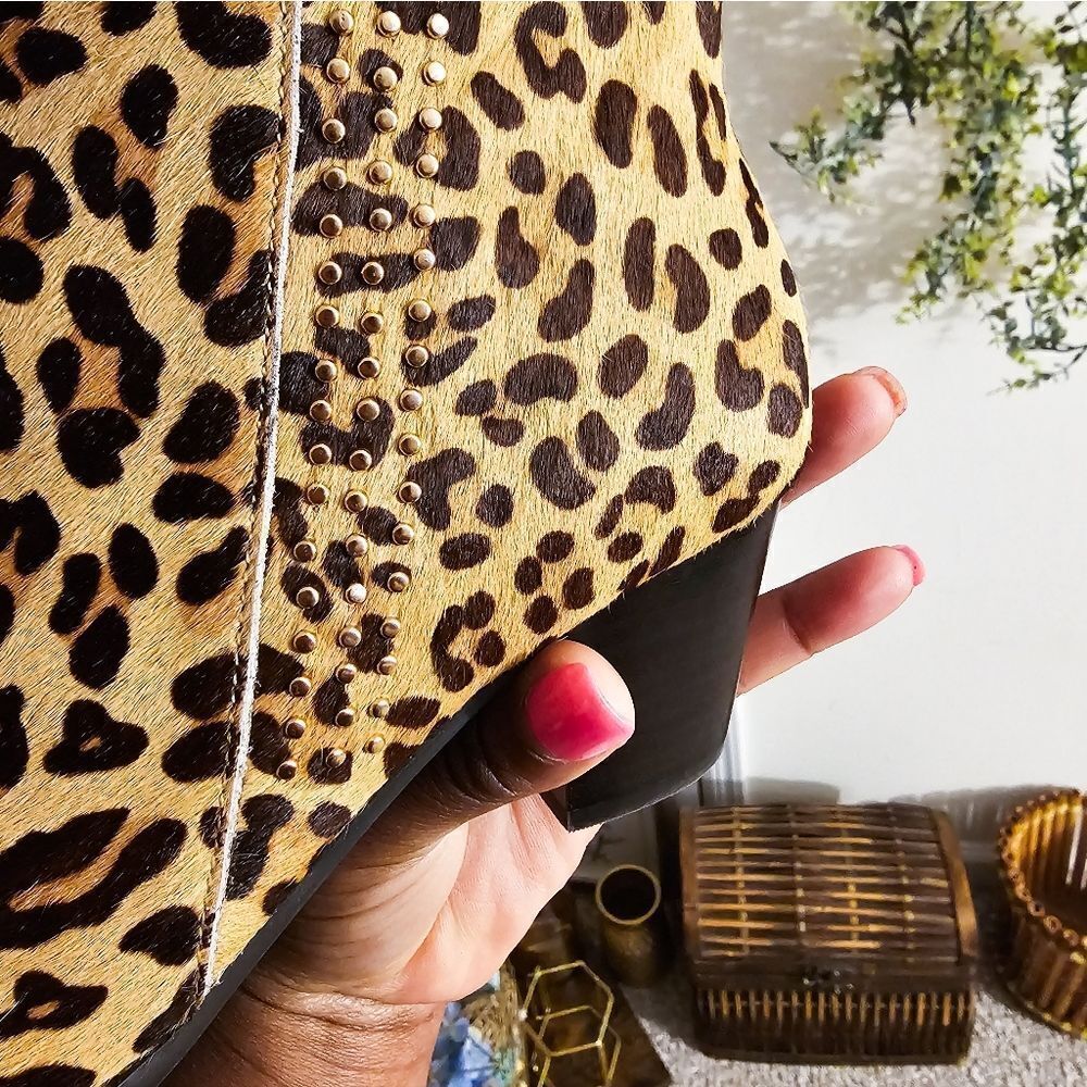Vionic Leopard Print Ankle Boots - Picture 6 of 14